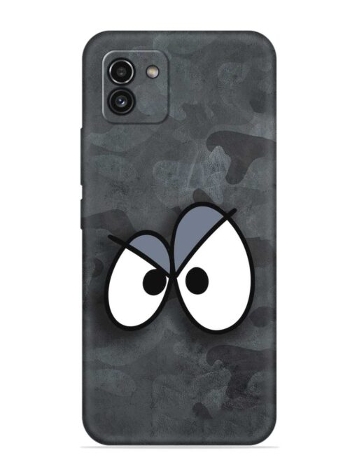 Big Eyes Night Mode Embossed Soft Silicone Case for Samsung Galaxy A03 Zapvi