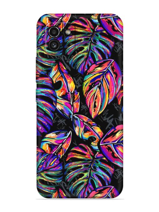 Tropical Seamless Vector Embossed Soft Silicone Case for Samsung Galaxy A03 Zapvi