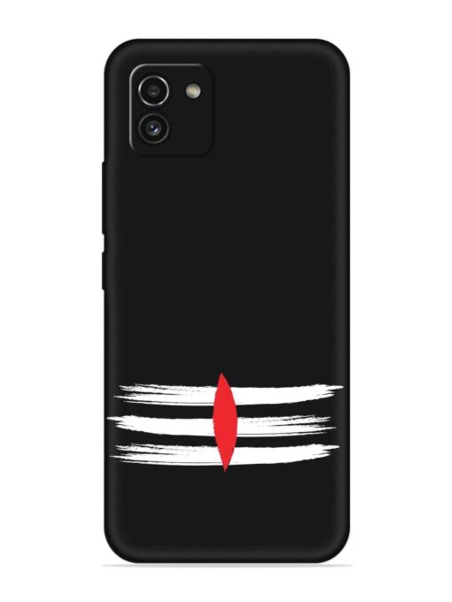 Mahadev Tilak Vector Embossed Soft Silicone Case for Samsung Galaxy A03 Zapvi