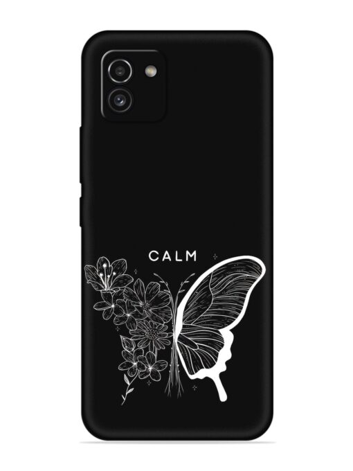 Calm Embossed Soft Silicone Case for Samsung Galaxy A03 Zapvi