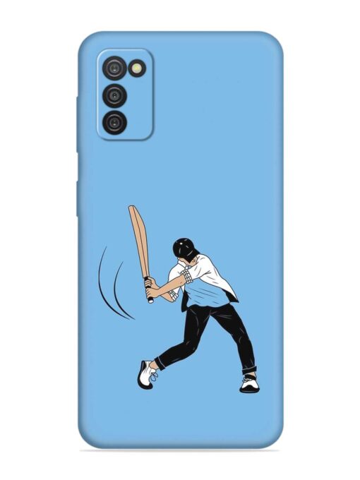 Cricket Gully Boy Embossed Soft Silicone Case for Samsung Galaxy A03S Zapvi