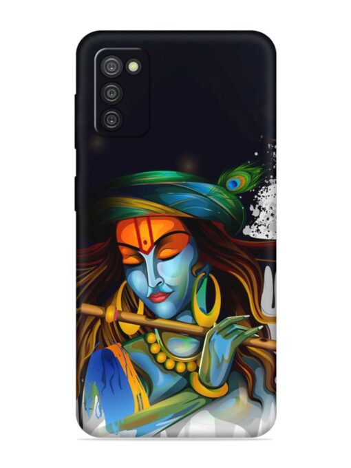 Krishna Art Embossed Soft Silicone Case for Samsung Galaxy A03S Zapvi