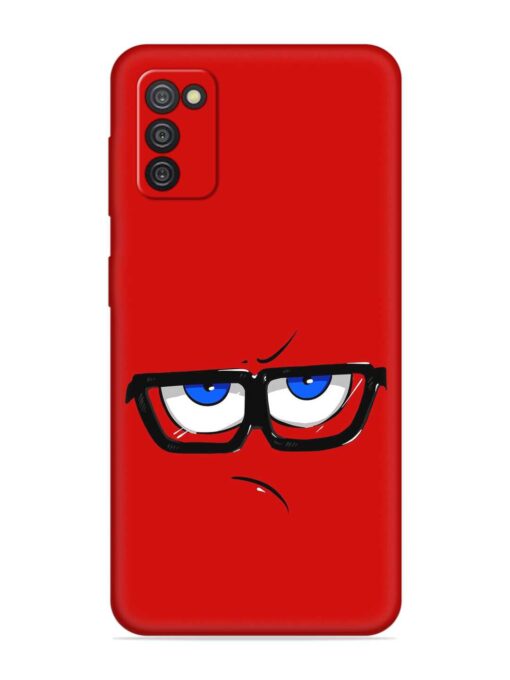 Rad Angry Face Embossed Soft Silicone Case for Samsung Galaxy A03S Zapvi