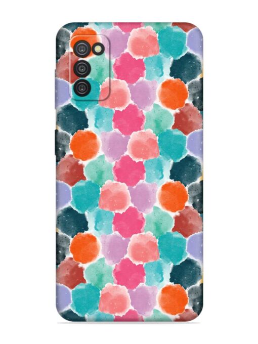 Colorful Seamless Pattern Embossed Soft Silicone Case for Samsung Galaxy A03S