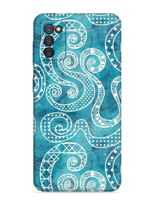 Vintage Curved Seamless Embossed Soft Silicone Case for Samsung Galaxy A03S