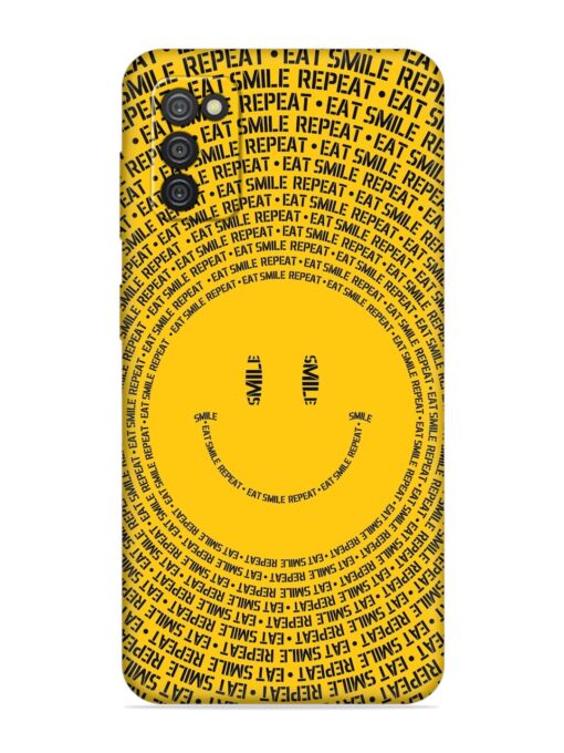 Smiley Embossed Soft Silicone Case for Samsung Galaxy A03S Zapvi