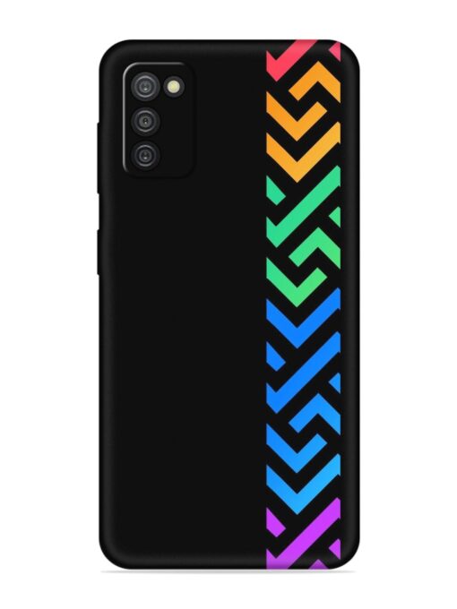 Colorshape Stripes Embossed Soft Silicone Case for Samsung Galaxy A03S