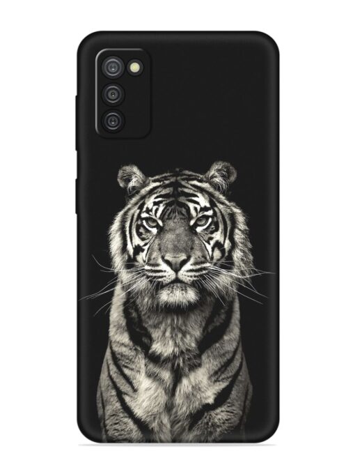 Tiger Art Embossed Soft Silicone Case for Samsung Galaxy A03S