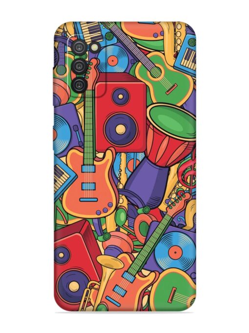 Colorful Music Art Embossed Soft Silicone Case for Samsung Galaxy A03S Zapvi