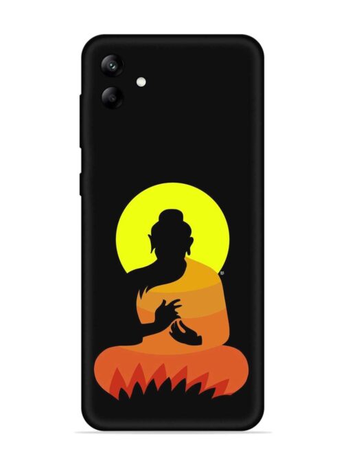 Buddha Art Black Embossed Soft Silicone Case for Samsung Galaxy A04