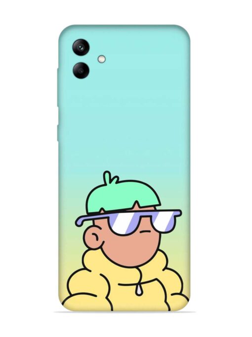 Doodles Cool Character Embossed Soft Silicone Case for Samsung Galaxy A04