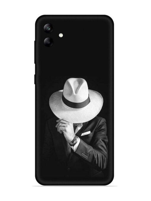 Men Under Hat Embossed Soft Silicone Case for Samsung Galaxy A04