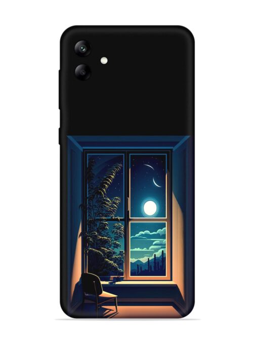 Night View At Window Embossed Soft Silicone Case for Samsung Galaxy A04