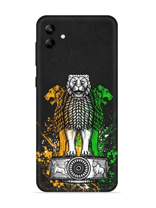 Pillars Of Ashoka Embossed Soft Silicone Case for Samsung Galaxy A04