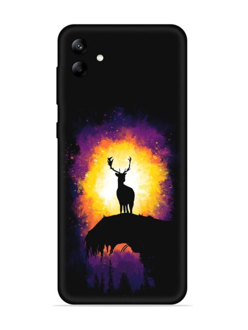 Elk Animal Art Embossed Soft Silicone Case for Samsung Galaxy A04