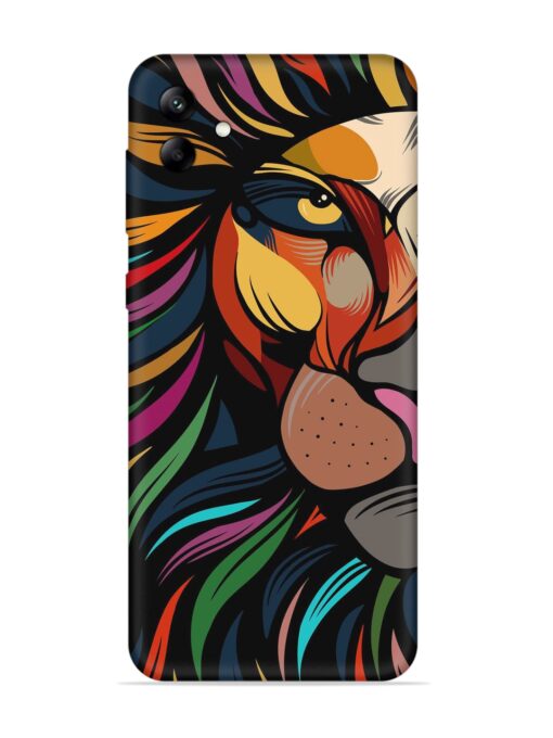 Trippy Lion Art Embossed Soft Silicone Case for Samsung Galaxy A04 Zapvi