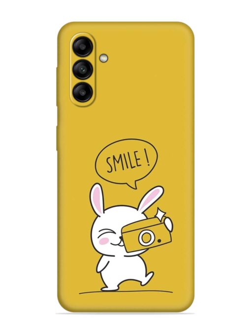 Hey Smile Please Embossed Soft Silicone Case for Samsung Galaxy A04S