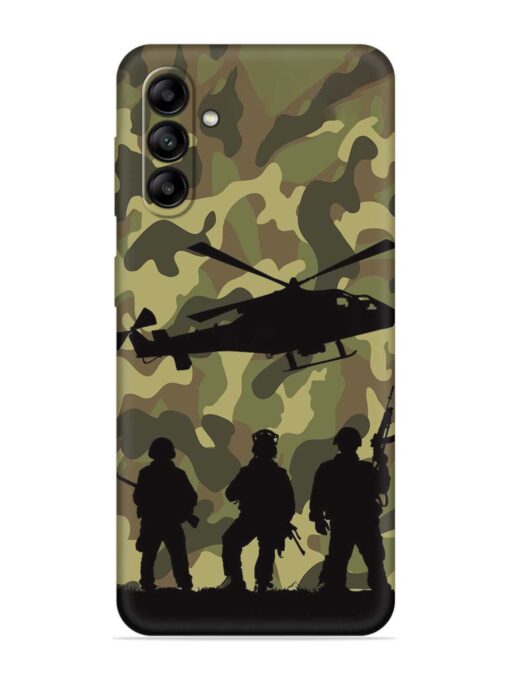 Army Heros Embossed Soft Silicone Case for Samsung Galaxy A04S