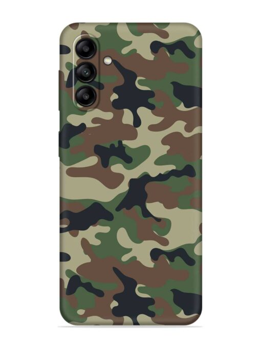 Army Military Camouflage Dark Green Embossed Soft Silicone Case for Samsung Galaxy A04S