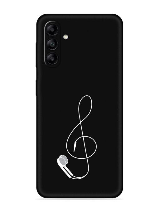 Music Earphone Vector Embossed Soft Silicone Case for Samsung Galaxy A04S