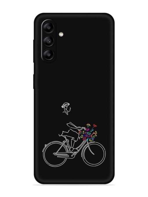 Minimalist Cycle Art Embossed Soft Silicone Case for Samsung Galaxy A04S