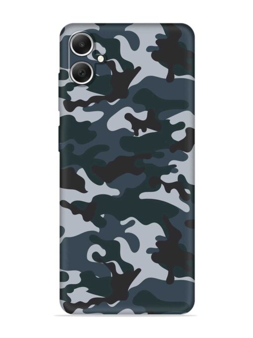 Dark Blue Army Military Art Embossed Soft Silicone Case for Samsung Galaxy A05 Zapvi