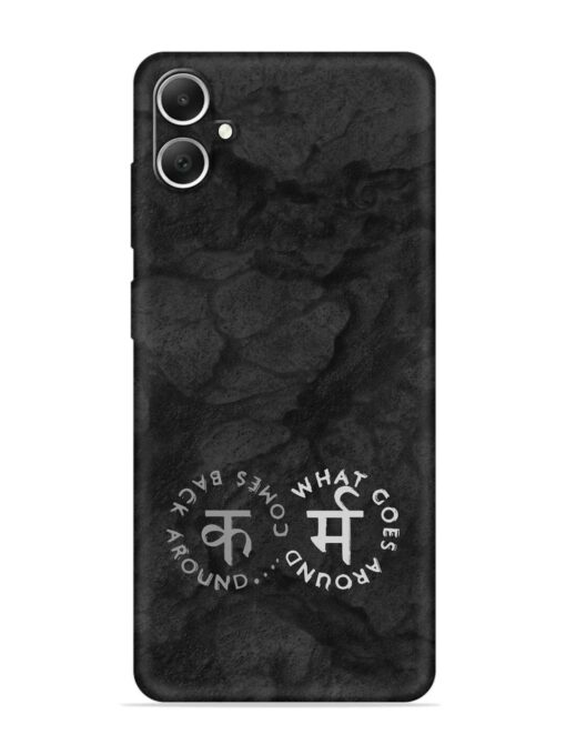 Karma Hindi Word Embossed Soft Silicone Case for Samsung Galaxy A05 Zapvi