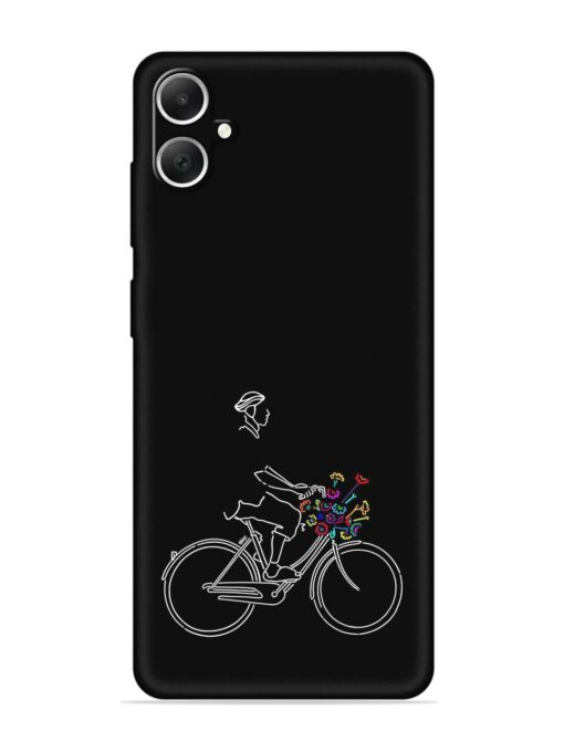 Minimalist Cycle Art Embossed Soft Silicone Case for Samsung Galaxy A05 Zapvi