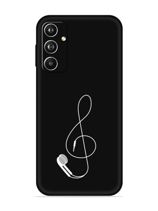 Music Earphone Vector Embossed Soft Silicone Case for Samsung Galaxy A05S Zapvi