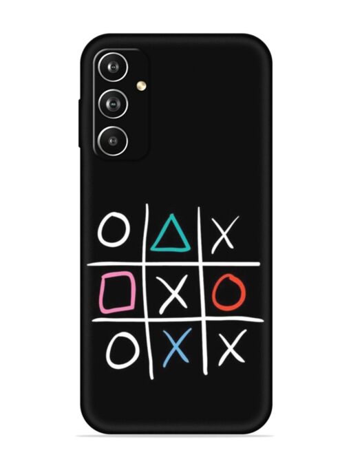 Super Neon Tic-Tac-Toe Embossed Soft Silicone Case for Samsung Galaxy A05S