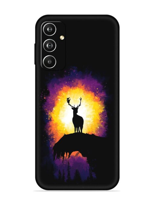 Elk Animal Art Embossed Soft Silicone Case for Samsung Galaxy A05S Zapvi