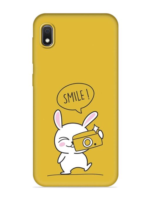 Hey Smile Please Embossed Soft Silicone Case for Samsung Galaxy A10 Zapvi