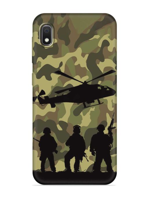 Army Heros Embossed Soft Silicone Case for Samsung Galaxy A10 Zapvi