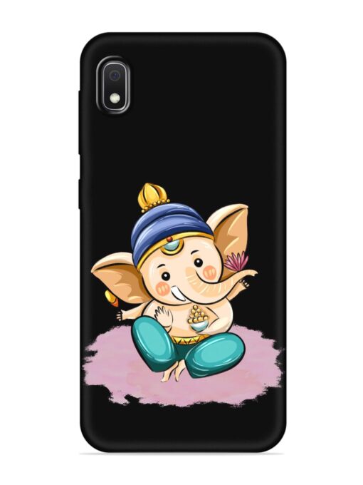 Bal Ganesh Vector Art Embossed Soft Silicone Case for Samsung Galaxy A10 Zapvi