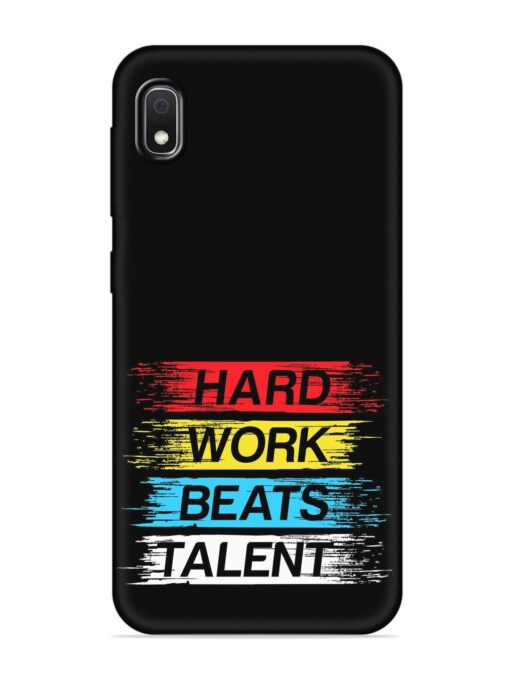 Hard Work Beats Embossed Soft Silicone Case for Samsung Galaxy A10 Zapvi