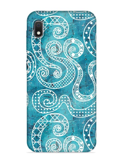 Vintage Curved Seamless Embossed Soft Silicone Case for Samsung Galaxy A10 Zapvi