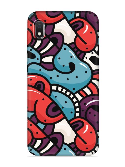 Seamless Backdrop Colorful Embossed Soft Silicone Case for Samsung Galaxy A10 Zapvi