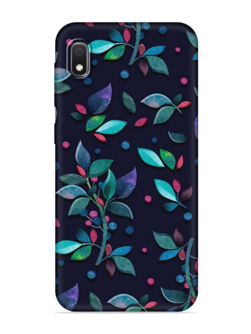 Decorative Watercolor Flower Embossed Soft Silicone Case for Samsung Galaxy A10 Zapvi