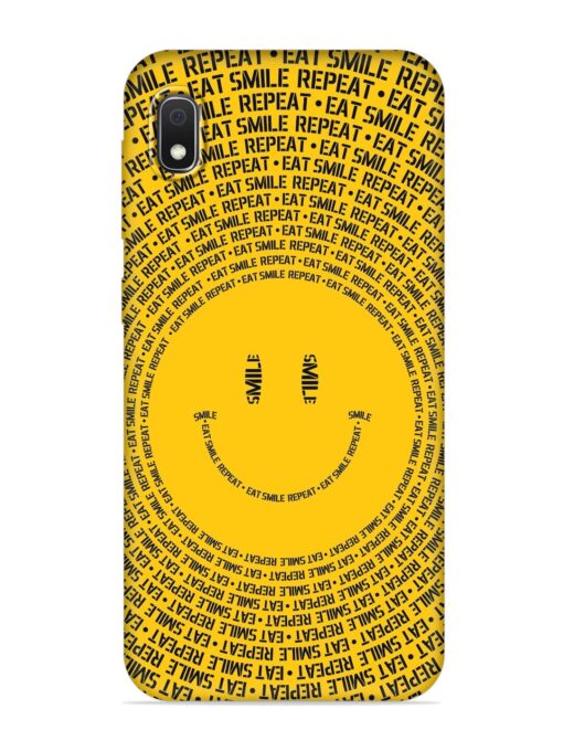 Smiley Embossed Soft Silicone Case for Samsung Galaxy A10 Zapvi