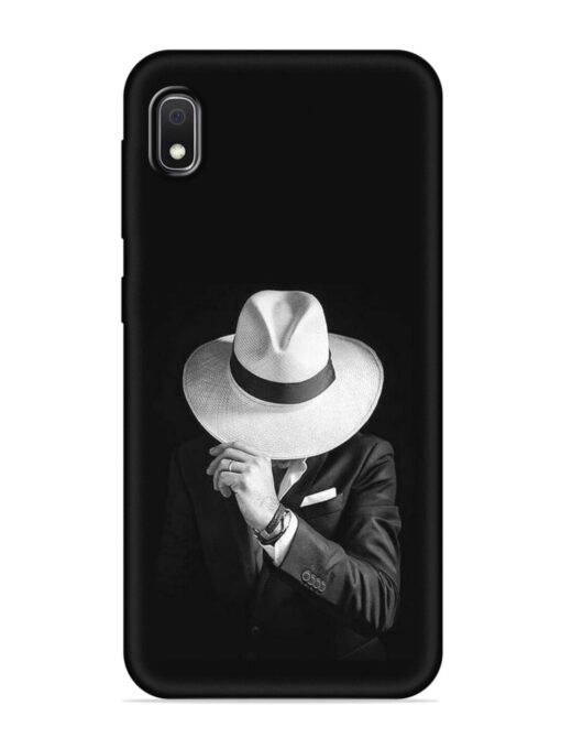 Men Under Hat Embossed Soft Silicone Case for Samsung Galaxy A10 Zapvi