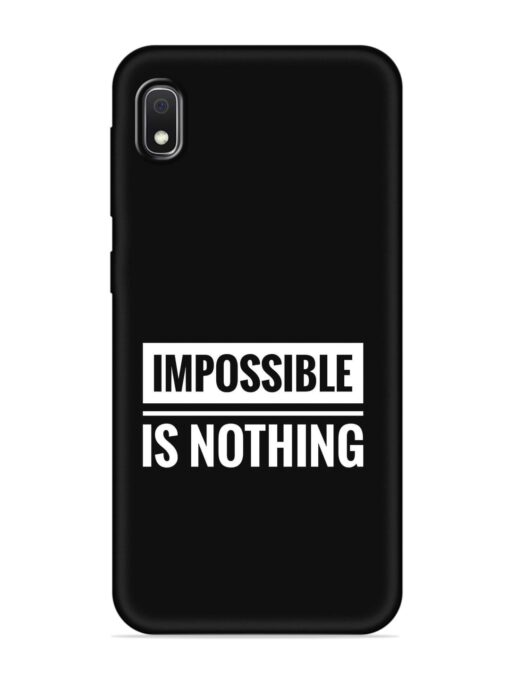 Impossible Is Nothing Embossed Soft Silicone Case for Samsung Galaxy A10 Zapvi