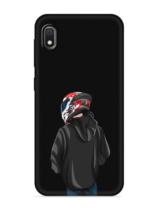 Motorcycle Rider Embossed Soft Silicone Case for Samsung Galaxy A10 Zapvi