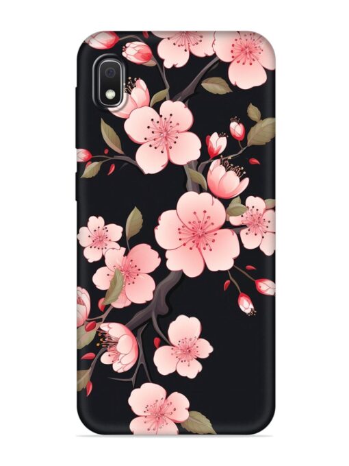 Cherry Blossom Embossed Soft Silicone Case for Samsung Galaxy A10 Zapvi