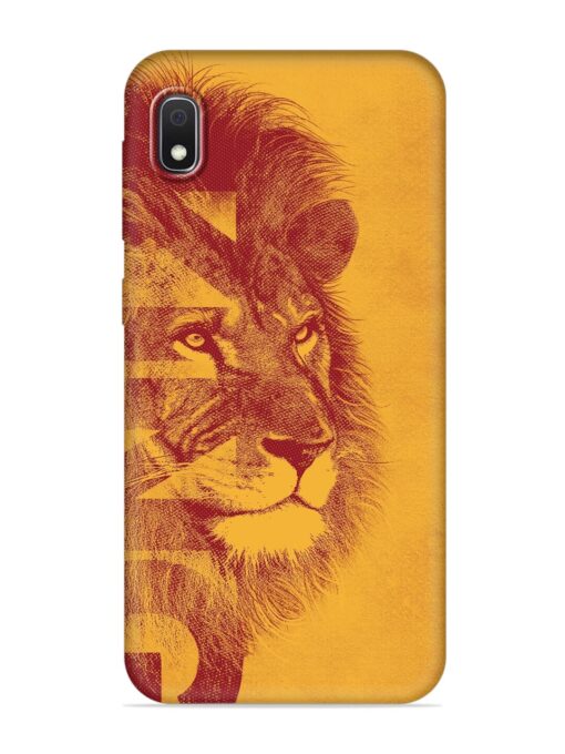 Gold Lion Crown Art Embossed Soft Silicone Case for Samsung Galaxy A10 Zapvi