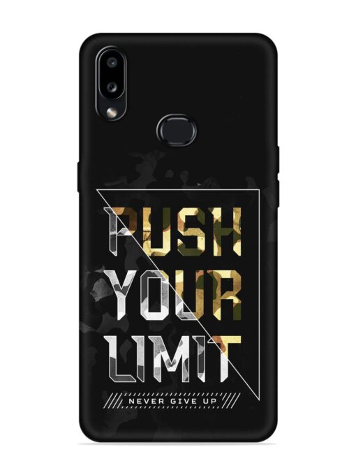 Push Your Limits Embossed Soft Silicone Case for Samsung Galaxy A10S Zapvi