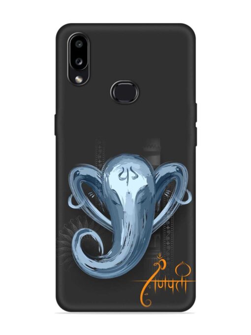 Illustration Lord Ganpati Embossed Soft Silicone Case for Samsung Galaxy A10S Zapvi