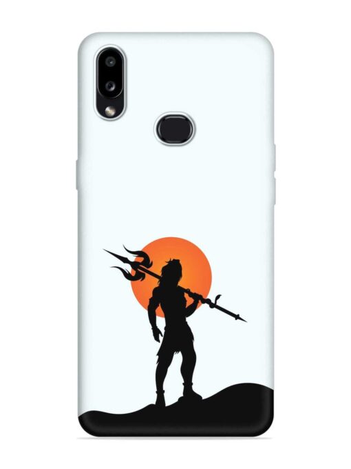 Lord Mahadev Trendy Embossed Soft Silicone Case for Samsung Galaxy A10S Zapvi