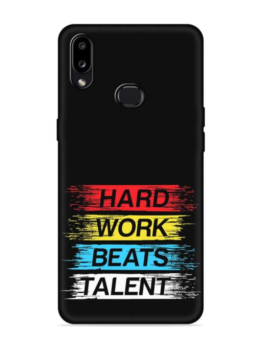 Hard Work Beats Embossed Soft Silicone Case for Samsung Galaxy A10S Zapvi