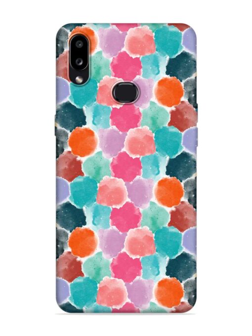 Colorful Seamless Pattern Embossed Soft Silicone Case for Samsung Galaxy A10S Zapvi