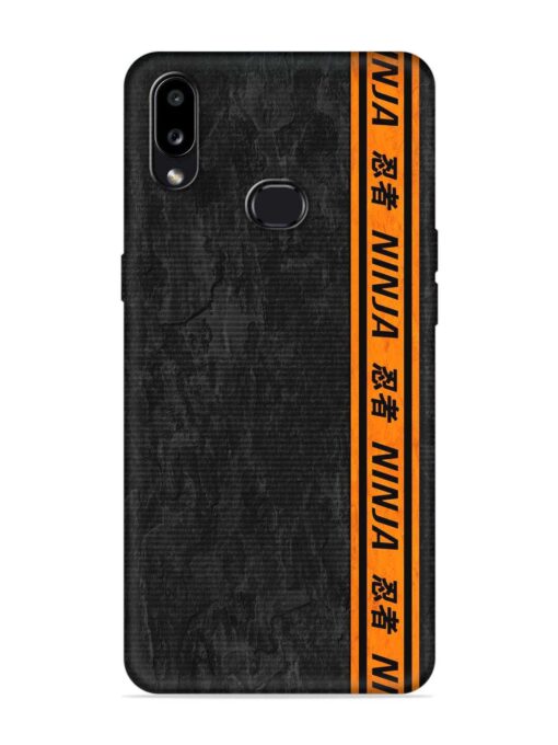 Ninja Srtips Embossed Soft Silicone Case for Samsung Galaxy A10S Zapvi